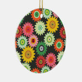Gemusterte Geber Keramik Ornament (Rechts)