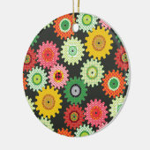 Gemusterte Geber Keramik Ornament (Links)