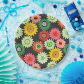 Gemusterte Geber Pappteller (Party)