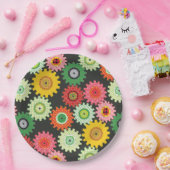 Gemusterte Geber Pappteller (Party)