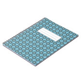 Gemusterte geometrische Blumenmedaillon-Muster Notizblock (Linke Seite)