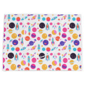 Gemusterte Geschenktasche mit AI Große Geschenktüte (Vorderseite)