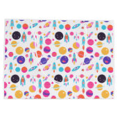 Gemusterte Geschenktasche mit AI Große Geschenktüte (Rückseite)