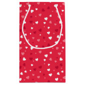 Gemusterte Geschenktüte in Pink und Weiß (Rückseite)