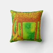 Gemusterte Giraffe-Illustration Kissen (Rückseite)