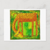 Gemusterte Giraffe Postkarte (Vorderseite)