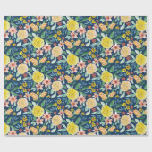 Gemusterte, handbemalte Verpackung in Aquarell Geschenkpapier (Flach)