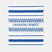 Gemusterte Hausunschärfe Fleecedecke (Vorderseite)