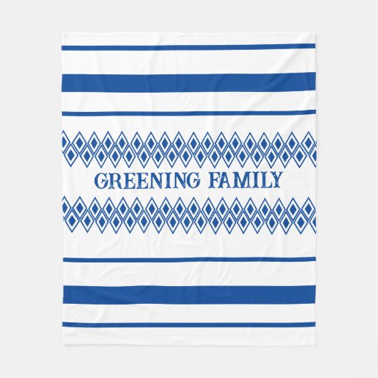 Gemusterte Hausunschärfe Fleecedecke (Vorderseite)