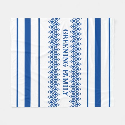 Gemusterte Hausunschärfe Fleecedecke (Vorderseite (Horizontal))