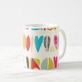 Gemusterte helle Farben Kaffeetasse (VorderseiteRechts)