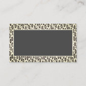 gemusterte Holzkohle grau Visitenkarte (Rückseite)