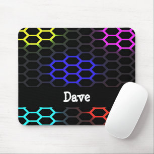gemusterte Honigwabenbäume Mousepad