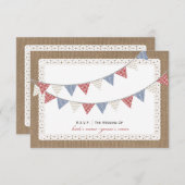 Gemusterte Jagdbühne und -spitze Inspiriert UAWG RSVP Karte (Vorne/Hinten)