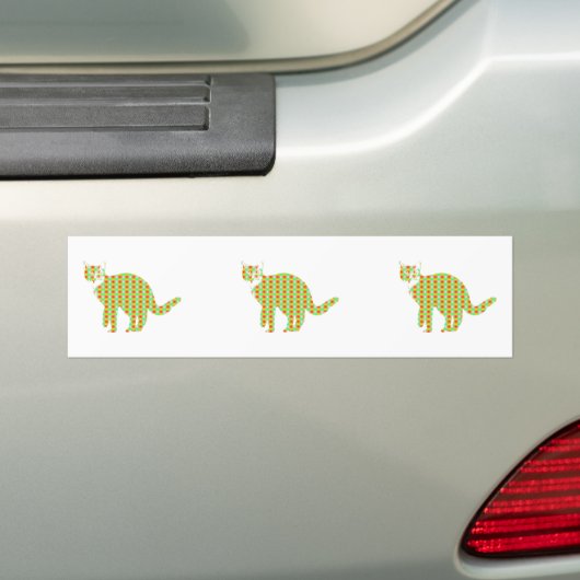 Gemusterte Katze Autoaufkleber (Auf Auto)