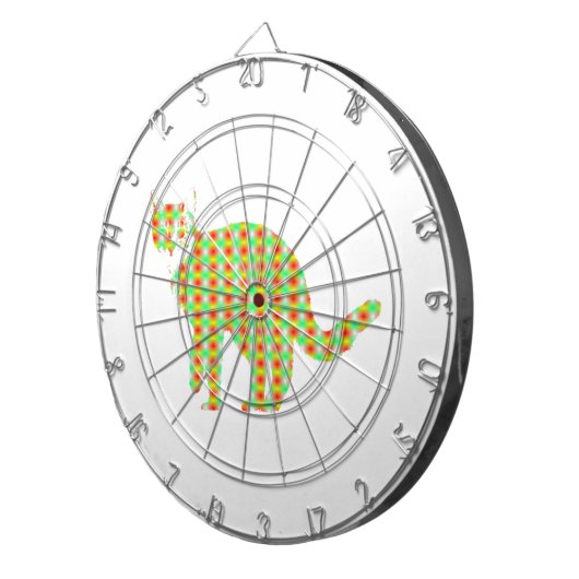 Gemusterte Katze Dartscheibe (Vorderseite rechts)