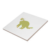 Gemusterte Katze Fliese (Seite)