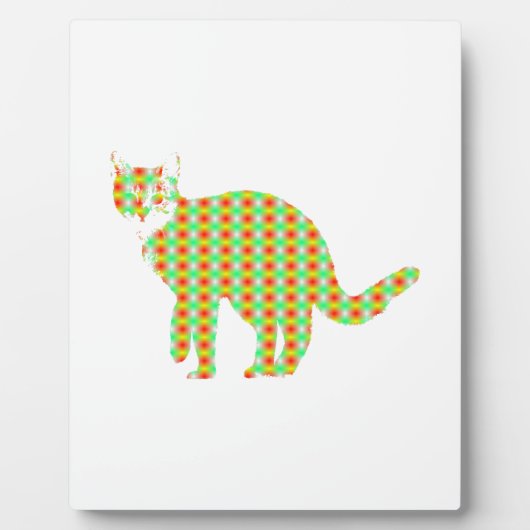 Gemusterte Katze Fotoplatte (Vorderseite)