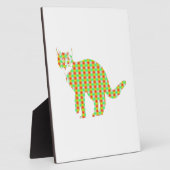 Gemusterte Katze Fotoplatte (Seite)