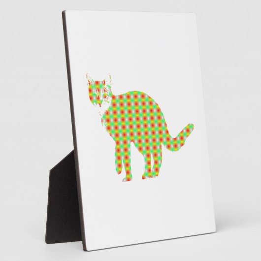 Gemusterte Katze Fotoplatte (Seite)