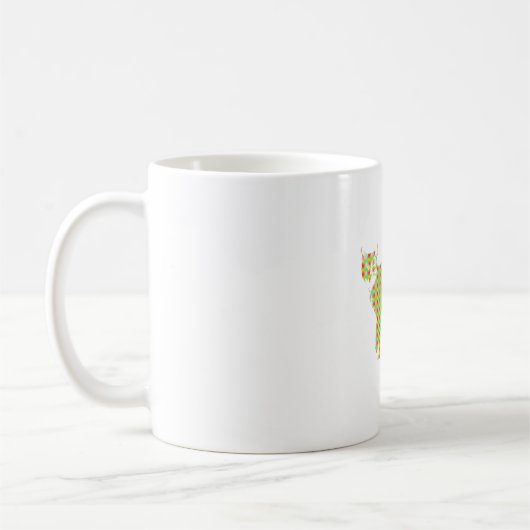 Gemusterte Katze Kaffeetasse (Links)