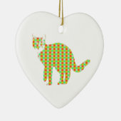 Gemusterte Katze Keramikornament (Rechts)