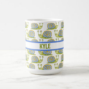 Gemusterte Kid-Schnecke Kaffeetasse