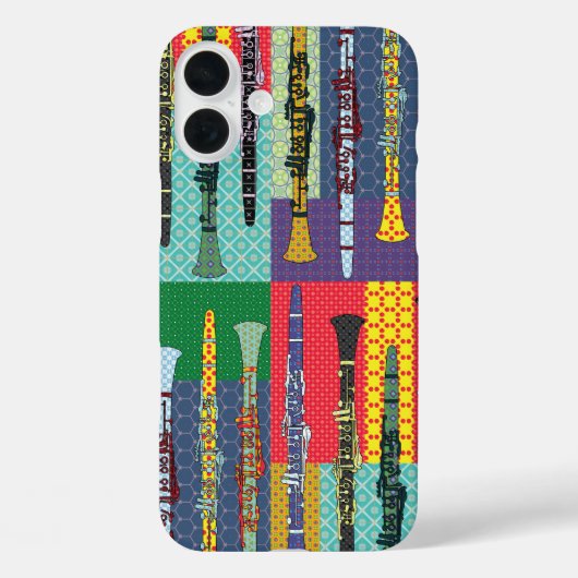 Gemusterte Klarinette Case-Mate iPhone Hülle (Rückseite)