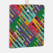 Gemusterte Klarinette Keramikornament (Rechts)