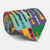 Gemusterte Klarinette Krawatte (Gerollt)