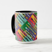 Gemusterte Klarinette Tasse (Vorderseite Links)