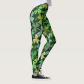 Gemusterte Kleeblätter Leggings (Rechts)