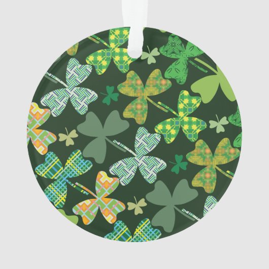 Gemusterte Kleeblätter Ornament (Rückseite)