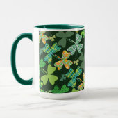 Gemusterte Kleeblätter Tasse (Links)