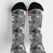 Gemusterte Klempnerwerkzeuge Socken (Oben)