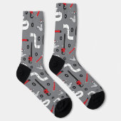 Gemusterte Klempnerwerkzeuge Socken (Rechts)