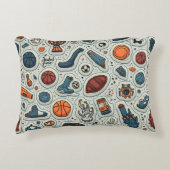 gemusterte Kopfkissen Dekokissen (Vorderseite)