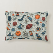 gemusterte Kopfkissen Dekokissen (Rückseite)