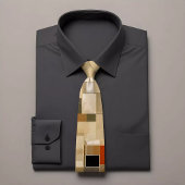 Gemusterte Krawatte des geometrischen Rechtecks