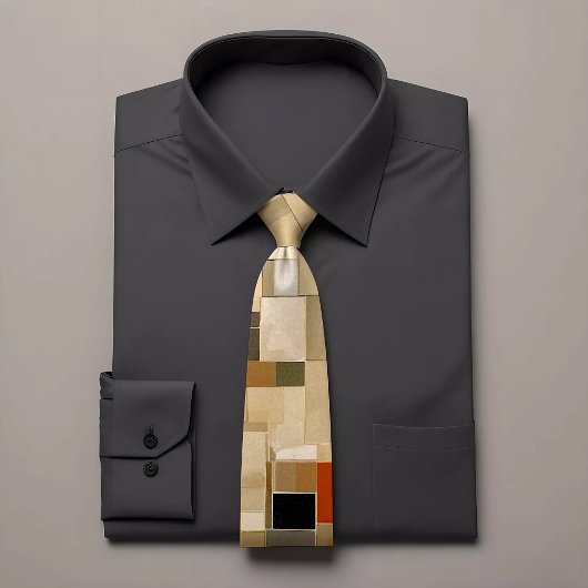 Gemusterte Krawatte des geometrischen Rechtecks