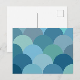 Gemusterte Kreise Postkarte