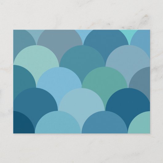 Gemusterte Kreise Postkarte (Vorderseite)