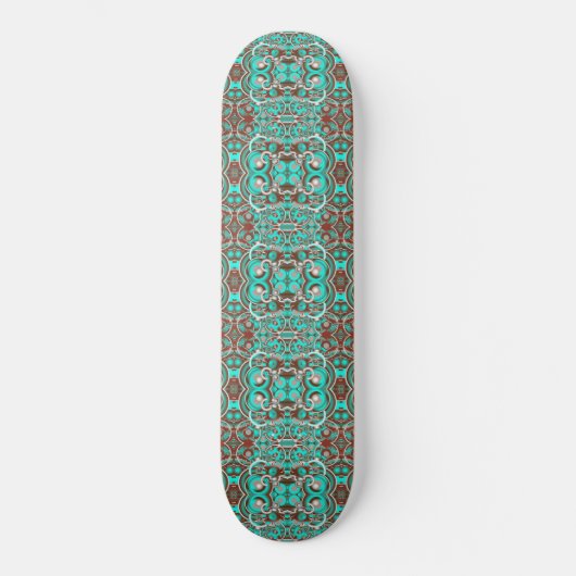 Gemusterte kreisförmige Himmelskonzentrische Kreis Skateboard (Vorderseite)