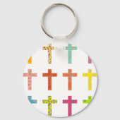 Gemusterte Kreuze Schlüsselanhänger (Vorderseite)