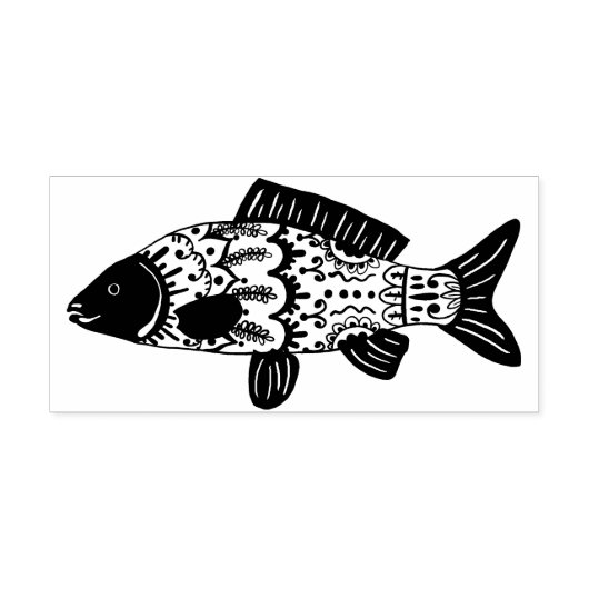 Gemusterte Küstenfische Gummistempel (Prägung)