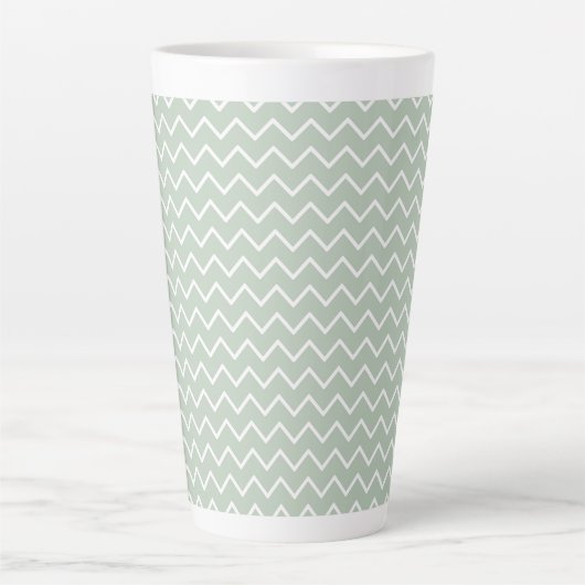 Gemusterte Latte- und Kaffeebeutel Milchtasse (Vorderseite)