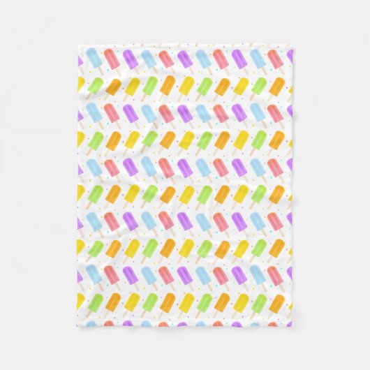 Gemusterte leckere Sommerkollektion Popsicle & Dot Fleecedecke (Vorderseite)