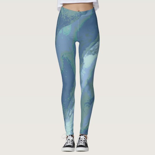 Gemusterte Leggings (Vorderseite)