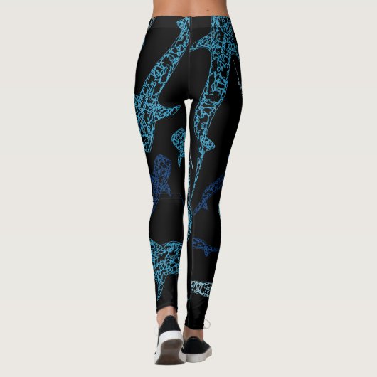 Gemusterte Leggings des Walhaifischs (Rückseite)