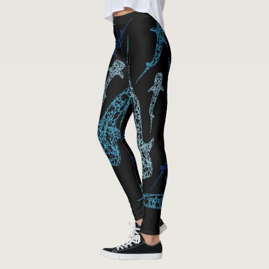Gemusterte Leggings des Walhaifischs (Links)